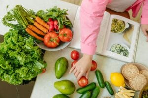 fresh vegetables and fruits on the table